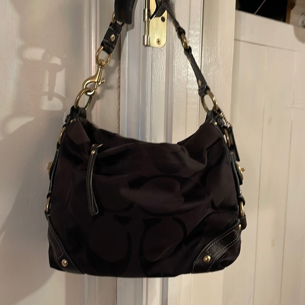 Small black coach bag
